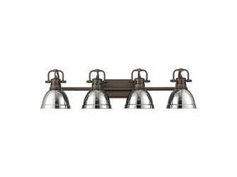 Duncan Four Light Vanity in Rubbed Bronze (62|3602-BA4 RBZ-CH)