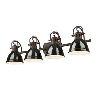Duncan Four Light Vanity in Rubbed Bronze (62|3602-BA4 RBZ-BK)