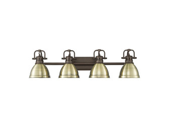 Duncan Four Light Vanity in Rubbed Bronze (62|3602-BA4 RBZ-AB)