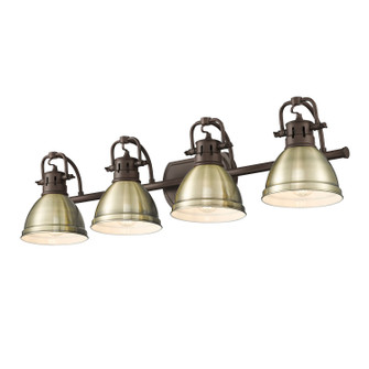 Duncan Four Light Vanity in Rubbed Bronze (62|3602-BA4 RBZ-AB)