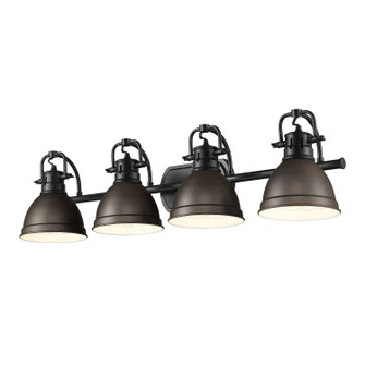 Duncan Four Light Vanity in Matte Black (62|3602-BA4 BLK-RBZ)