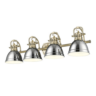 Duncan Four Light Vanity in Aged Brass (62|3602-BA4 AB-CH)