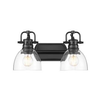 Duncan Two Light Vanity in Matte Black (62|3602-BA2 BLK-CLR)