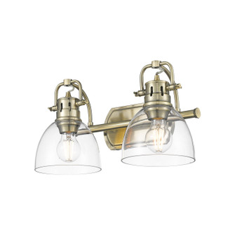 Duncan Two Light Vanity in Aged Brass (62|3602-BA2 AB-CLR)