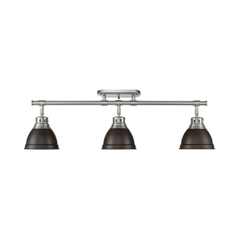 Duncan Three Light Semi-Flush Mount in Pewter (62|3602-3SF PW-RBZ)