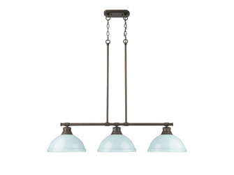 Duncan Three Light Linear Pendant in Rubbed Bronze (62|3602-3LP RBZ-SF)