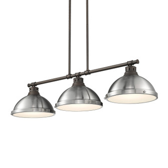 Duncan Three Light Linear Pendant in Rubbed Bronze (62|3602-3LP RBZ-PW)