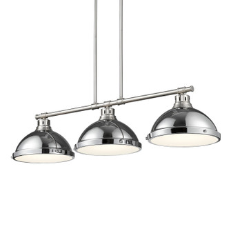 Duncan Three Light Linear Pendant in Pewter (62|3602-3LP PW-CH)