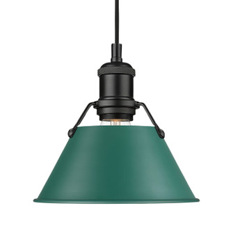 Orwell One Light Pendant in Matte Black (62|3306-S BLK-GN)