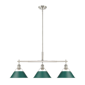 Orwell Three Light Linear Pendant in Pewter (62|3306-LP PW-GN)