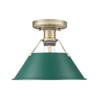 Orwell One Light Flush Mount in Aged Brass (62|3306-FM AB-GN)