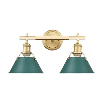 Orwell Two Light Vanity in Brushed Champagne Brass (62|3306-BA2 BCB-GN)
