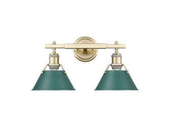 Orwell Two Light Vanity in Aged Brass (62|3306-BA2 AB-GN)