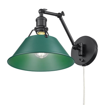 Orwell One Light Swing Arm Wall Sconce in Matte Black (62|3306-A1W BLK-GN)
