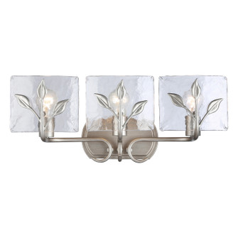 Calla Three Light Vanity in Peruvian Silver (62|3160-BA3 PS-HWG)
