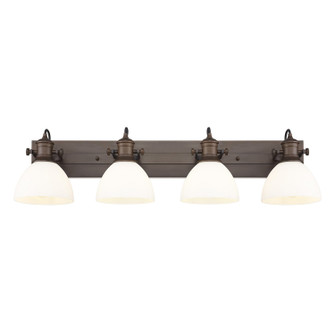 Hines Four Light Vanity in Rubbed Bronze (62|3118-BA4 RBZ-OP)