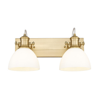 Hines Two Light Vanity in Brushed Champagne Brass (62|3118-BA2 BCB-OP)