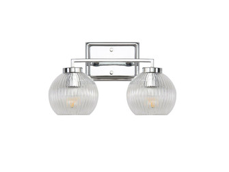 Elliott Two Light Bath Vanity in Chrome (62|3094-BA2 CH-RIB)