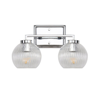 Elliott Two Light Bath Vanity in Chrome (62|3094-BA2 CH-RIB)