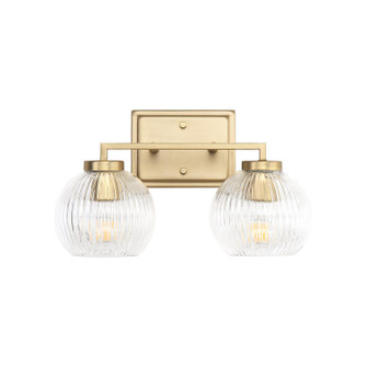Elliott Two Light Bath Vanity in Brushed Champagne Brass (62|3094-BA2 BCB-RIB)