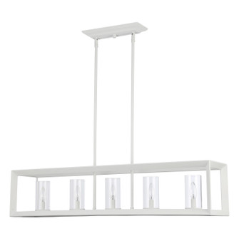 Smyth Five Light Linear Pendant in Natural White (62|2073-LP NWT-CLR)