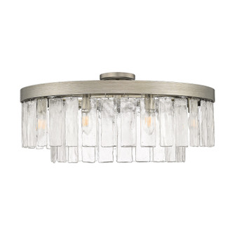 Ciara Nine Light Semi-Flush Mount in Peruvian Silver (62|1768-9SF PS-HWG)