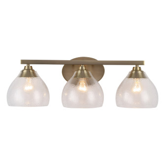 Ariella Three Light Vanity in Brushed Champagne Brass (62|1094-BA3 BCB-HCG)