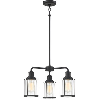 Ludlow Three Light Chandelier in Earth Black (10|LUD5020EK)