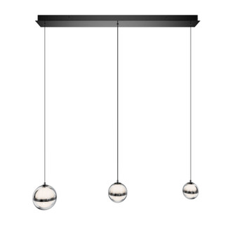 Cyllindra LED Chandelier in Black Chrome (34|PD-77503L-BC)