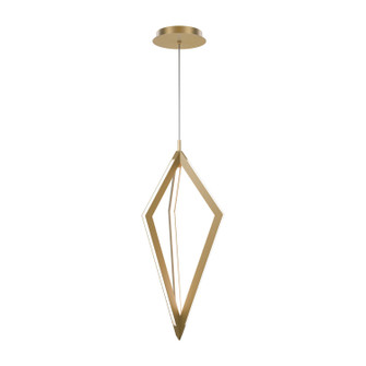 Tribeca LED Pendant in Aged Brass (34|PD-53520-30-AB)