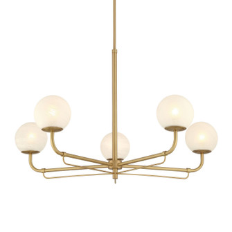 Whitehall Five Light Chandelier in Legacy Brass (7|3795-732)