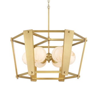 Shimmer Six Light Pendant in Legacy Brass (7|3786-732)