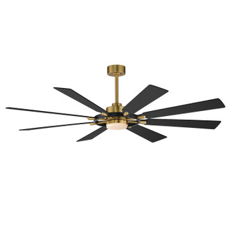 Helm 72'' Ceiling Fan in Black / Natural Aged Brass (16|88878BKNAB)