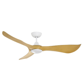 Keanu 56''Ceiling Fan in Matte White / Teak (16|88755WTMWTK)