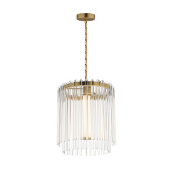 Jolie LED Pendant in Natural Aged Brass (16|38421CLNAB)