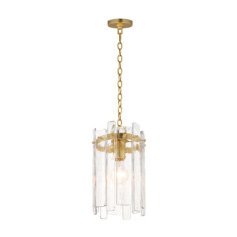 Warren One Light Pendant in Dark Bronze (16|21831AGGL)