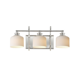 Bisque Three Light Bath Vanity in Polished Nickel (16|21493WTPN)