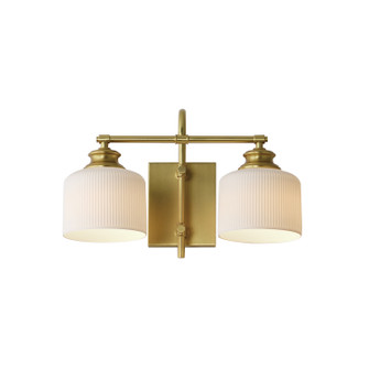 Bisque Two Light Wall Sconce in Natural Aged Brass (16|21492WTNAB)