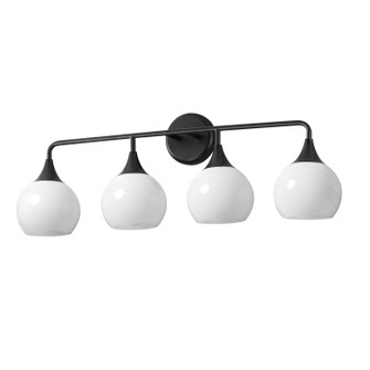 Neve Four Light Bath Vanity in Black (16|21224MRBK)