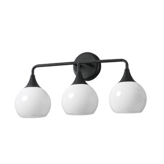 Neve Three Light Bath Vanity in Black (16|21223MRBK)