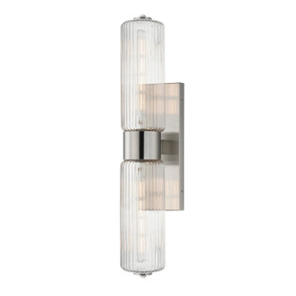 Kasbah Two Light Wall Sconce in Satin Nickel (16|15192CRSN)
