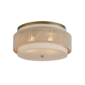 Seacliff Two Light Flush Mount in Natural Aged Brass (16|12810OFNAB)