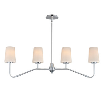 Durham Four Light Linear Chandelier in Polished Chrome (16|12697WTPC)