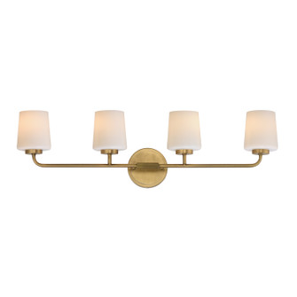 Durham Four Light Bath Vanity in Natural Aged Brass (16|12694WTNAB)
