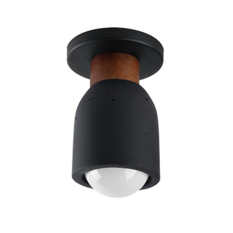 Pompeii One Light Flush Mount in Lava / Black (16|10629LVBK)