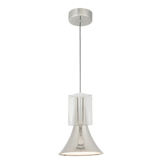 Floe LED Pendant in Polished Nickel/Clear Crystal (347|PD94108-PN/CC-UNV)