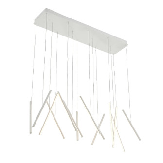 Chute LED Linear Pendant in White (347|LP14840-WH-UNV-010)