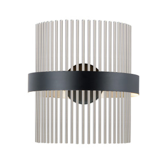 Chimes WiZ LED Wall Sconce in Black / Satin Nickel (86|E34251-BKSN)
