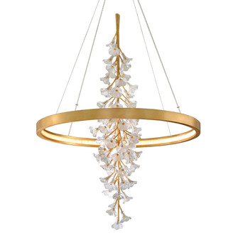 Jasmine LED Chandelier in Gold Leaf (68|268-73-GL)