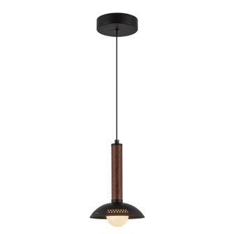 Arden LED Pendant in Matte Black/Opal Glass (452|PD616109MBOP-UNV)